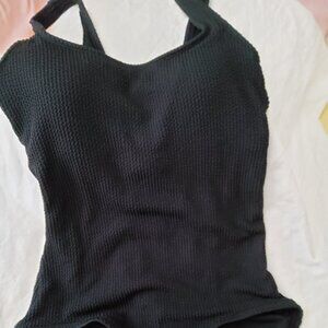 Womens Black 1 piece swimsuit